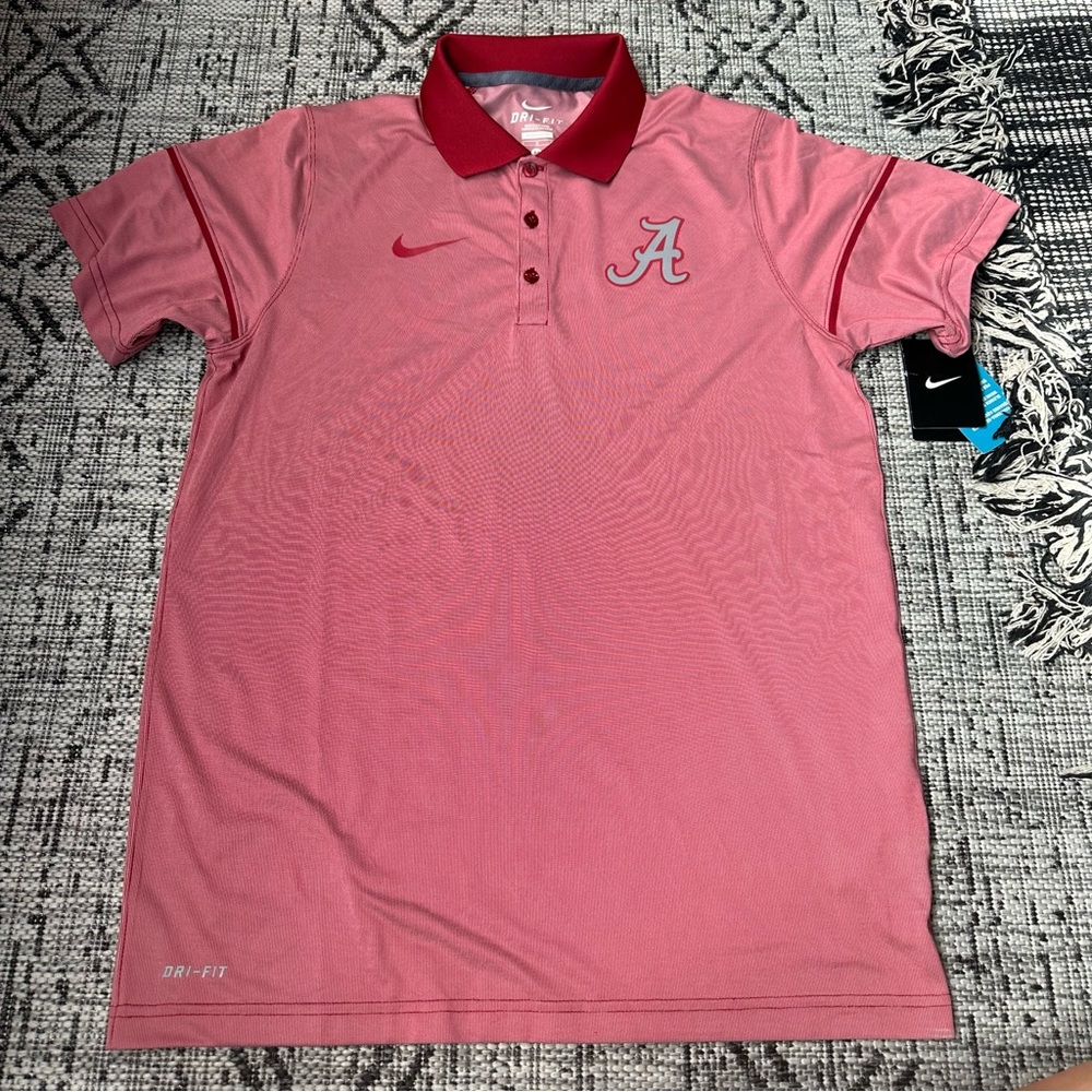 Alabama Crimson Tide Nike DryFit Polo NWT Medium